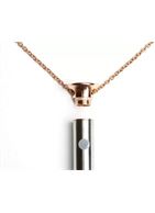 Стильный вибратор-кулон на золотистой цепочке Crave Vesper