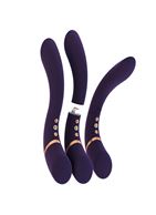 Фиолетовый вибратор Cleo - 27 см.