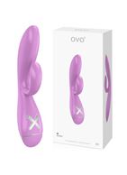 Вибратор розовый OVO K1 Rabbit (20 см)