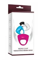 Белое эрекционное кольцо Meng Lian с вибрацией