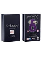 Фиолетовое виброкольцо Embrace Lovers ring