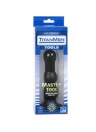 Анальная рельефная пробка TITANMEN MASTER TOOL №3 (18,3 см)