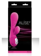 Розовый вибромассажер Alise 2 Pink - 11,6 см.
