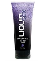 Женский возбуждающий лубрикант Liquid Sex Tingling Gel for Her с ароматом винограда - 56 гр.