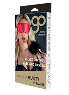 Набор для игр Velvet Soft Eye Mask and Tickler: маска на глаза и пуховая кисточка