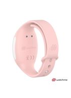 Голубое виброяйцо с нежно-розовым пультом-часами Wearwatch Egg Wireless Watchme