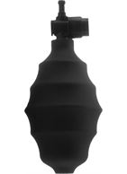 Чёрная вакуумная вибропомпа для клитора Vibrating Pussy Pump