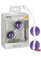 Фиолетово-белые вагинальные шарики Joyballs Bicolored