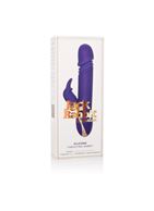 Фиолетовый вибратор с поступательным движением Jack Rabbit Signature Silicone Thrusting Rabbit (20 см)