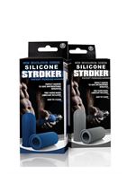 Серый мастурбатор с рёбрышками внутри SILICONE MASTURBATOR GREY