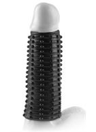 Чёрная насадка Magic Pleasure Sleeve - 13 см.