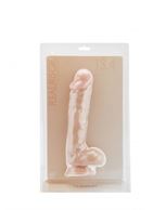 Телесный фаллоимитатор Realistic Cock 13,4 With Scrotum - 34 см.