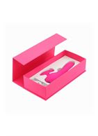 Розовый вибратор с клиторальным стимулятором Kawaii Daisuki 3