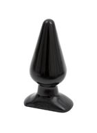 Черная анальная пробка Butt Plugs Smooth Classic Large (14 см)