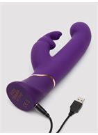 Фиолетовый вибратор Greedy Girl Power Motion Thrusting Rabbit Vibrator (21,6 см)