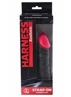 Женский страпон Harness Realistic с розовой головкой (16,5 см)