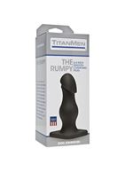 Чёрная анальная пробка TitanMen The Rumpy - 16,5 см.