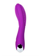 Фиолетовый вибратор с ресничками JOS - DESI (18,5 см)