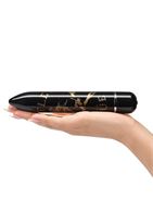 Чёрный классический вибратор Motley Crue Classic Skull (18,4 см)