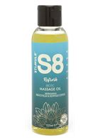 Массажное масло S8 - Massage Oil Refresh с ароматом сливы и хлопка (125 мл)