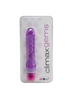 Вибратор с пупырышками Climax Gems - 16 см.