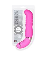 Розовый силиконовый вибратор PURRFECT SILICONE - 6" 10FUNCTIONS (15 см)