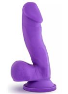 Фиолетовый фаллоимитатор Juicy - 17,8 см.