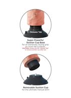 Вибромассажер телесного цвета 7" Vibrating Cock (20 см)