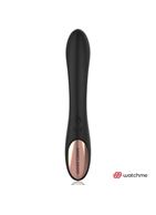 Черный вибратор-кролик с пультом-часами Anne's Desire Rabbit Vibe Wireless Watchme (20,5 см)