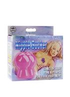 Розовые вакуумные помпы для сосков NIPPLE SUCKER PAIR IN SHINY