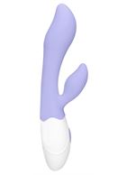 Фиолетовый G-spot вибратор Sunset со стимулятором клитора (20 см)