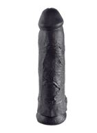 Чёрный фаллоимитатор-гигант 12" Cock with Balls (30,5 см)