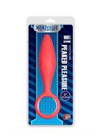 Красная анальная втулка MENZSTUFF PEAKED PLEASURE - 12,5 см.