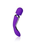Фиолетовый вибромассажер BODY WAND - 22,25 см.