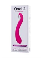 Ярко-розовый вибратор Lovense Osci 2 (22 см)