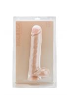 Телесный фаллоимитатор Realistic Cock 15 With Scrotum - 38 см.
