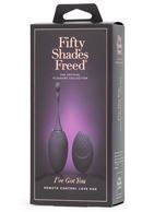 Фиолетовое виброяйцо I've Got You Rechargeable Remote Control Love Egg