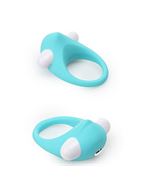 Голубое эрекционное кольцо LIT-UP SILICONE STIMU RING 6