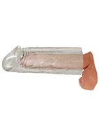 Удлиняющая насадка на пенис Mega Dick Sleeve Transparent