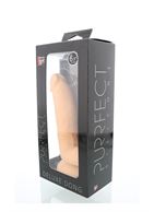 Телесный фаллоимитатор с подошвой-присоской PURRFECT SILICONE DELUXE DONG 6.5INCH - 17 см.