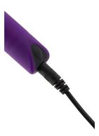 Фиолетовый мини вибратор POWERFUL BULLET