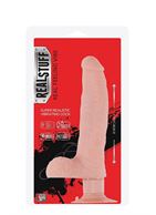 Телесный вибратор на присоске REALSTUFF 8INCH VIBRATOR - 20 см.