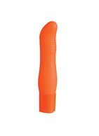 Оранжевый мини-вибратор PURE 3.5INCH VIBRATOR ORANGE - 9 см.