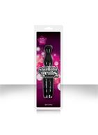 Чёрная виброёлочка Starlight Gems Libra Vibrating Massager (17,7 см)