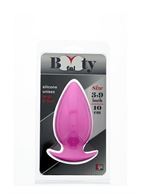 Большая розовая анальная пробка BOOTYFUL ANAL PLUG LARGE PINK - 10 см.