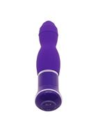 Фиолетовый вибратор ECSTASY Rippled Vibe (19,5 см)