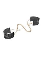 Чёрные дизайнерские наручники Desir Metallique Handcuffs Bijoux