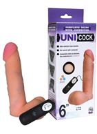 Фаллическая насадка Харнесс UNICOCK 6" с вибрацией (18 см)