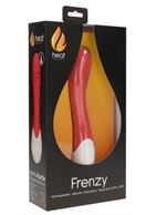 Красный вибратор Frenzy с функцией нагрева (20,8 см)