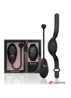Черное виброяйцо с пультом-часами Anne's Desire Vibro Egg Wireless Watchme